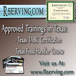 Texas TABC Bartender Certification and Texas Food Safety For Handlers